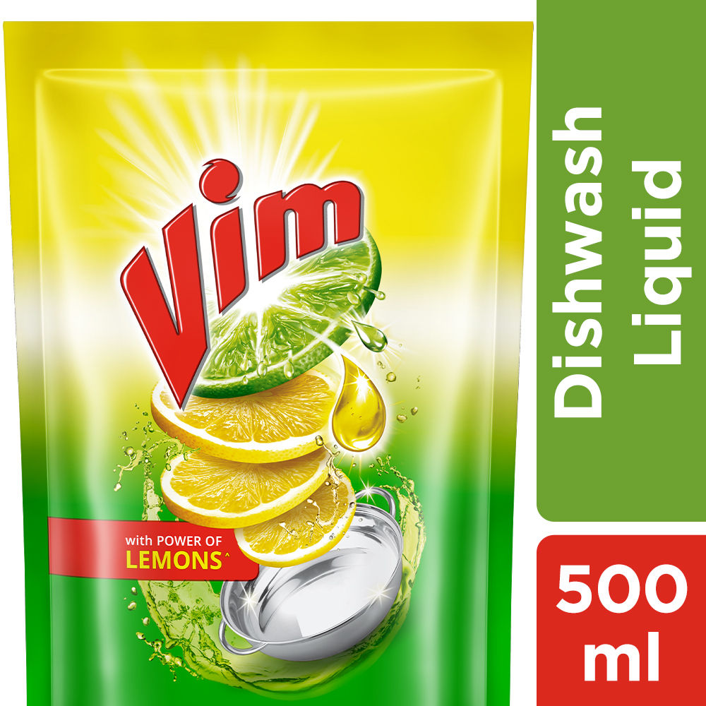 Vim Dishwash Liquid Lemon
