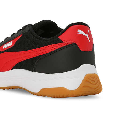 Buy Puma Badminton Agile Unisex Black Red Badminton Shoes Online