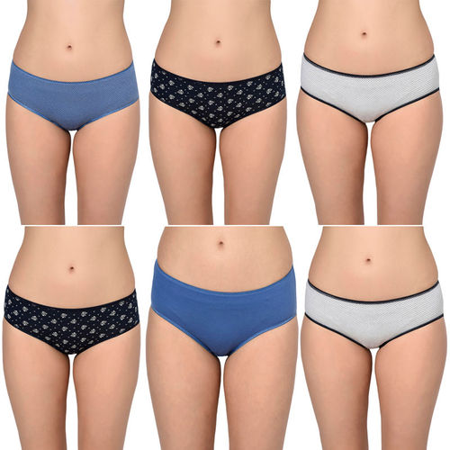 Bodycare Women's Multi High Cut Panty (pack Of 6) - Multi-Color (M/85)
