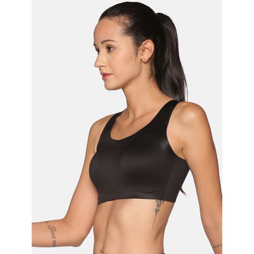 Buy Bliss Club Women Black The Ultimate Support Sports Bra with Hook Closure  and 4 Cross Back Straps Online