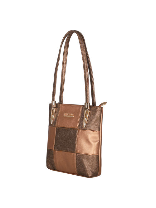 Buy Esbeda Copper Medium Chunky Glitter Handbag Online