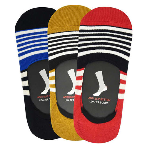 Buy Balenzia Men's Cotton No Show Socks with Anti Slip Silicon