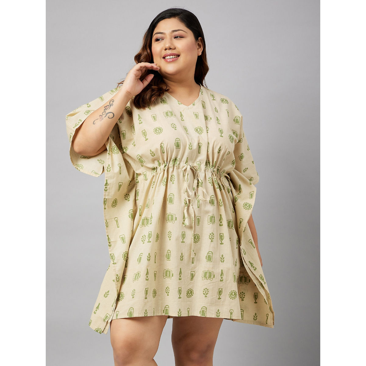 Cotton kaftan online nightwear