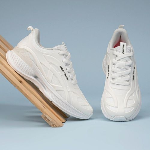 Buy Red Tape Women Textured White Athleisure Sports Shoes Online