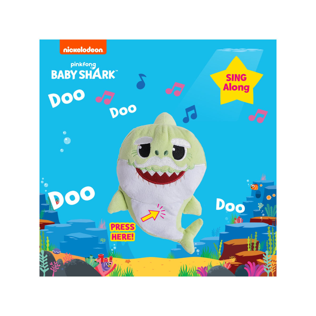 baby shark plush toy english