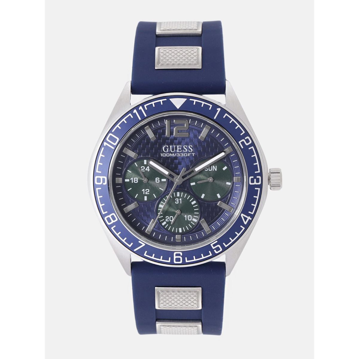 Buy Guess Navy Blue Dial Analog Watch W1167G1 For Men Online