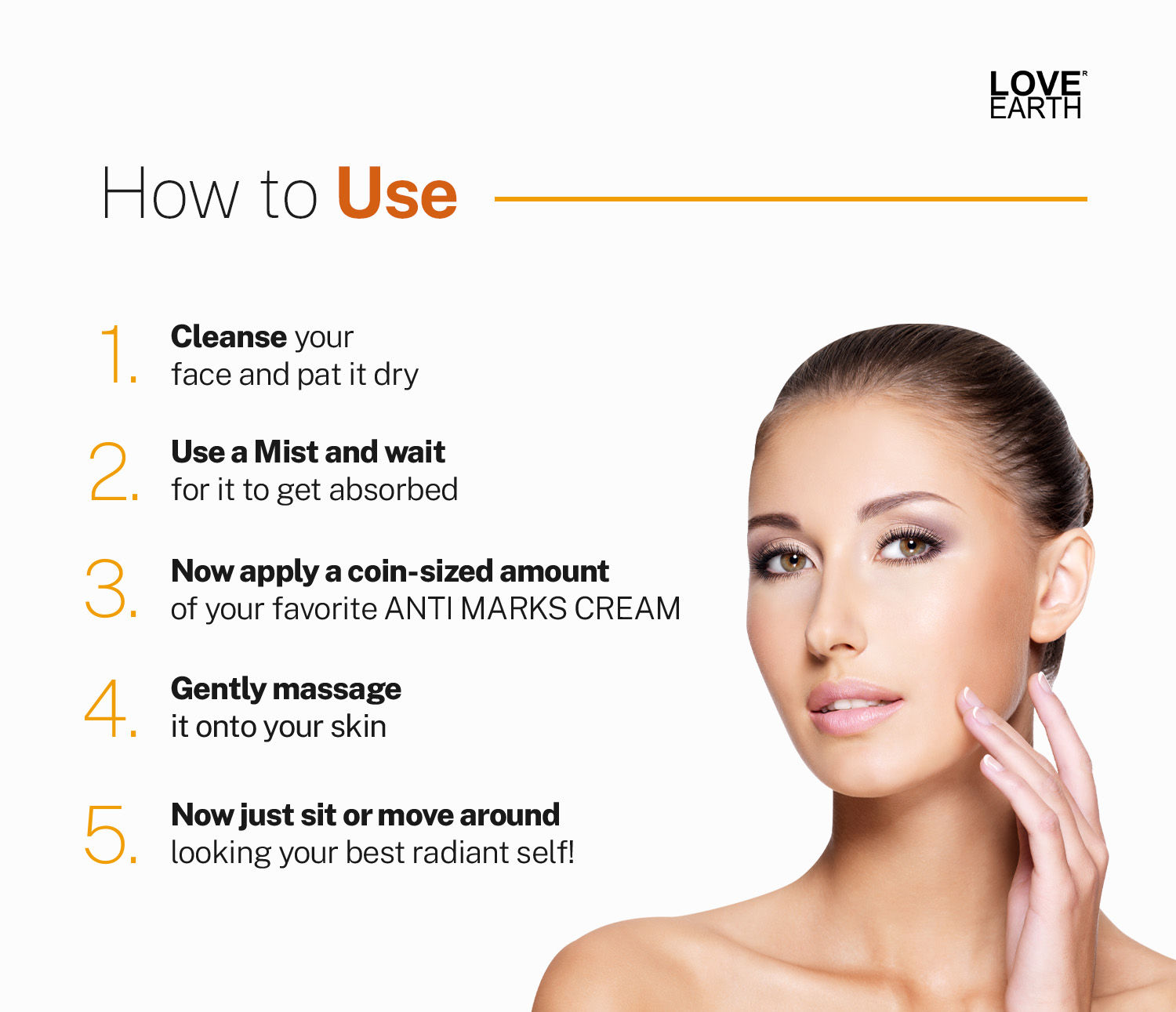 Love Earth Anti Marks Cream with Van Haldi Turmeric for Acne Scar