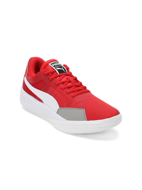 Puma Clyde All-Pro Team Unisex Red Basketball Shoes (UK 3)