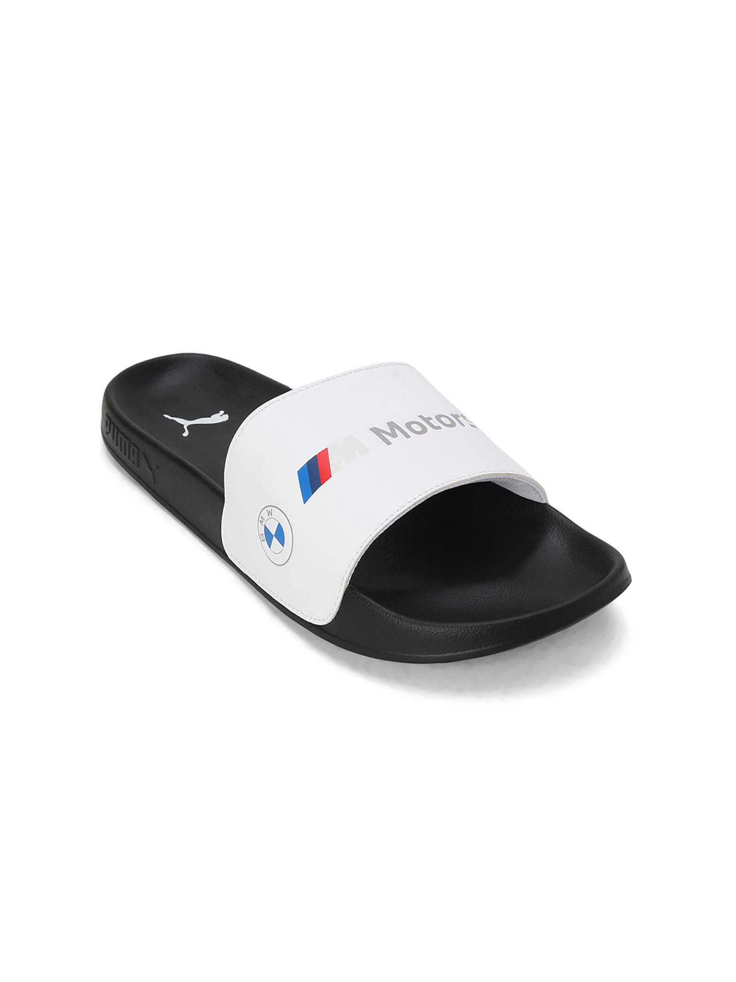 Puma BMW Mms Logo Leadcat 2.0 Unisex White Sliders