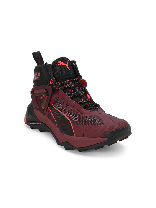 Buy Puma Explore Nitro Mid Gtx Women Burgundy Hiking Shoes Online