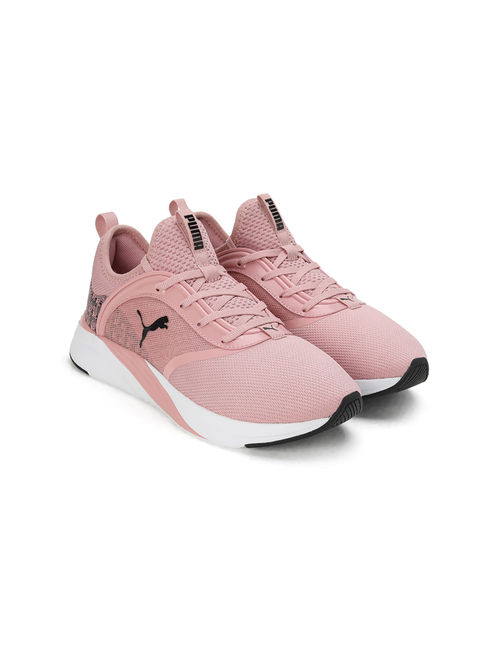 Puma Softride Ruby Logo Luxe Women Pink Running Shoes (UK 3)