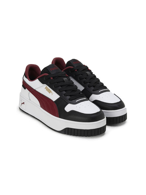 Puma Carina Street Women White and Brown Sneakers (UK 3)