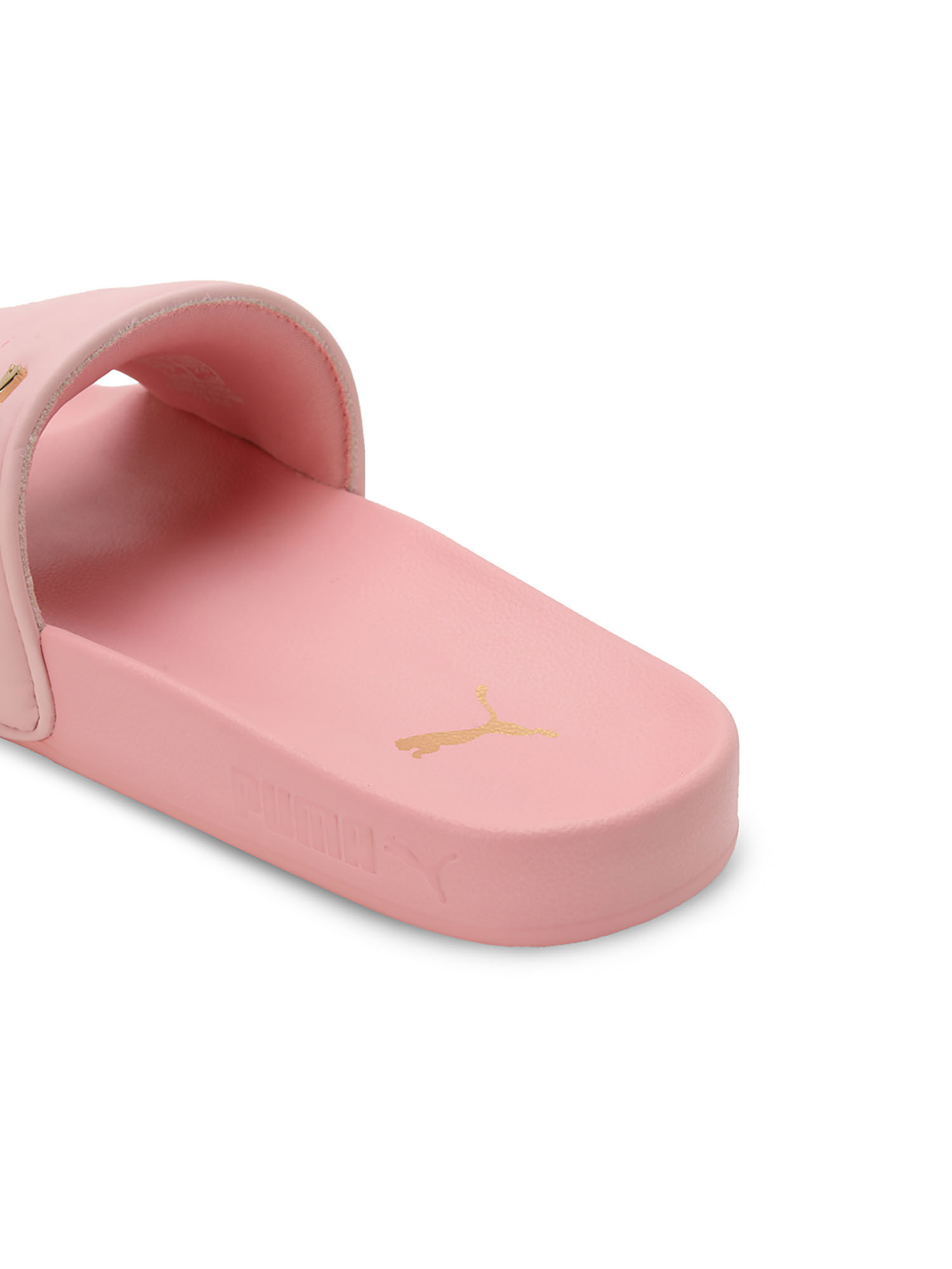 Puma pink sliders hot sale