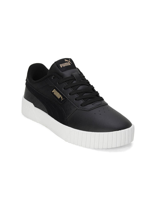 Buy Puma Carina Logobsession Women Black Sneakers Online