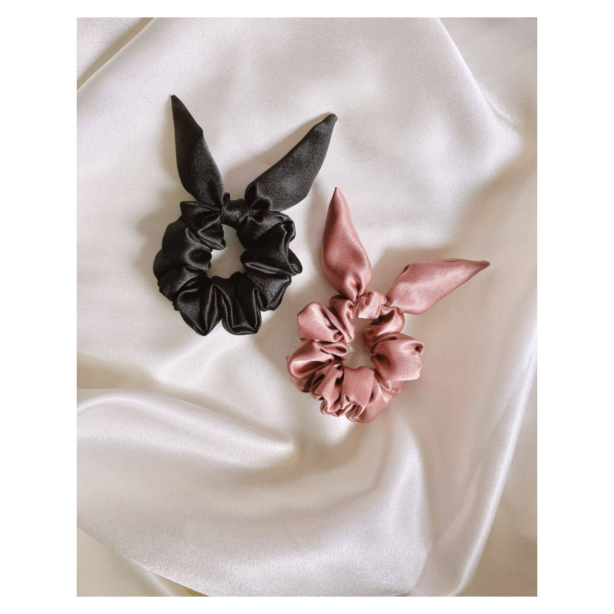 Mueras Bow Tie Knot Scrunchies (Pack of 2)