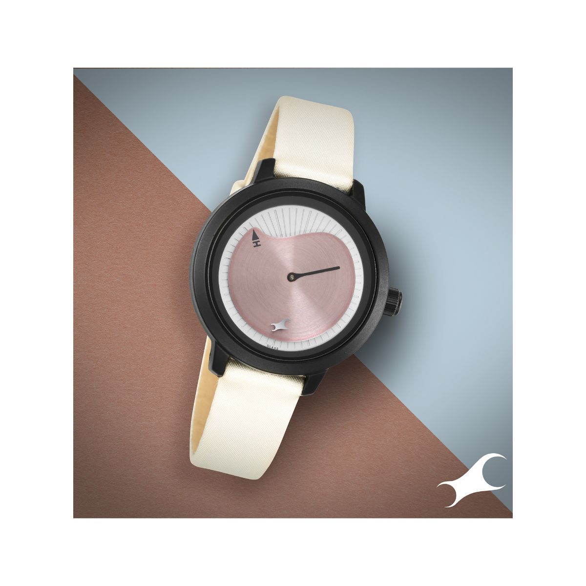 Fastrack Watches Silver sunray Dial Analog Watch for Women 6255PF01