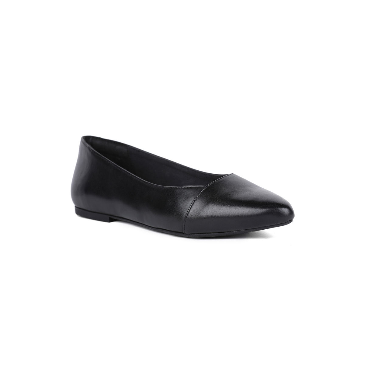 Buy Hush Puppies Solid Black Ballerina Online