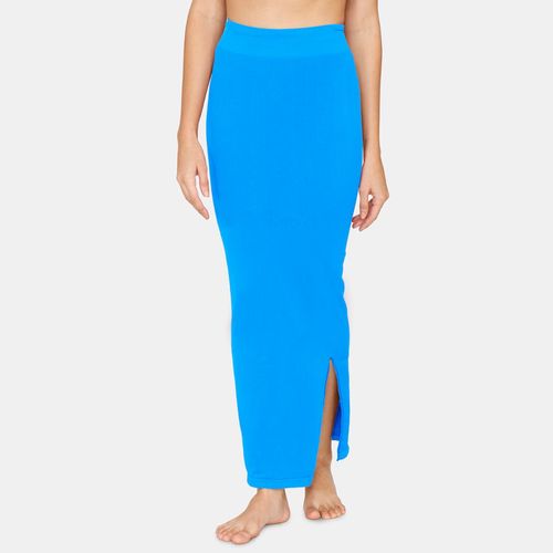 Buy Zivame Seamless All Day Mermaid Saree Shapewear With Removable Drawcord  - Blue Online