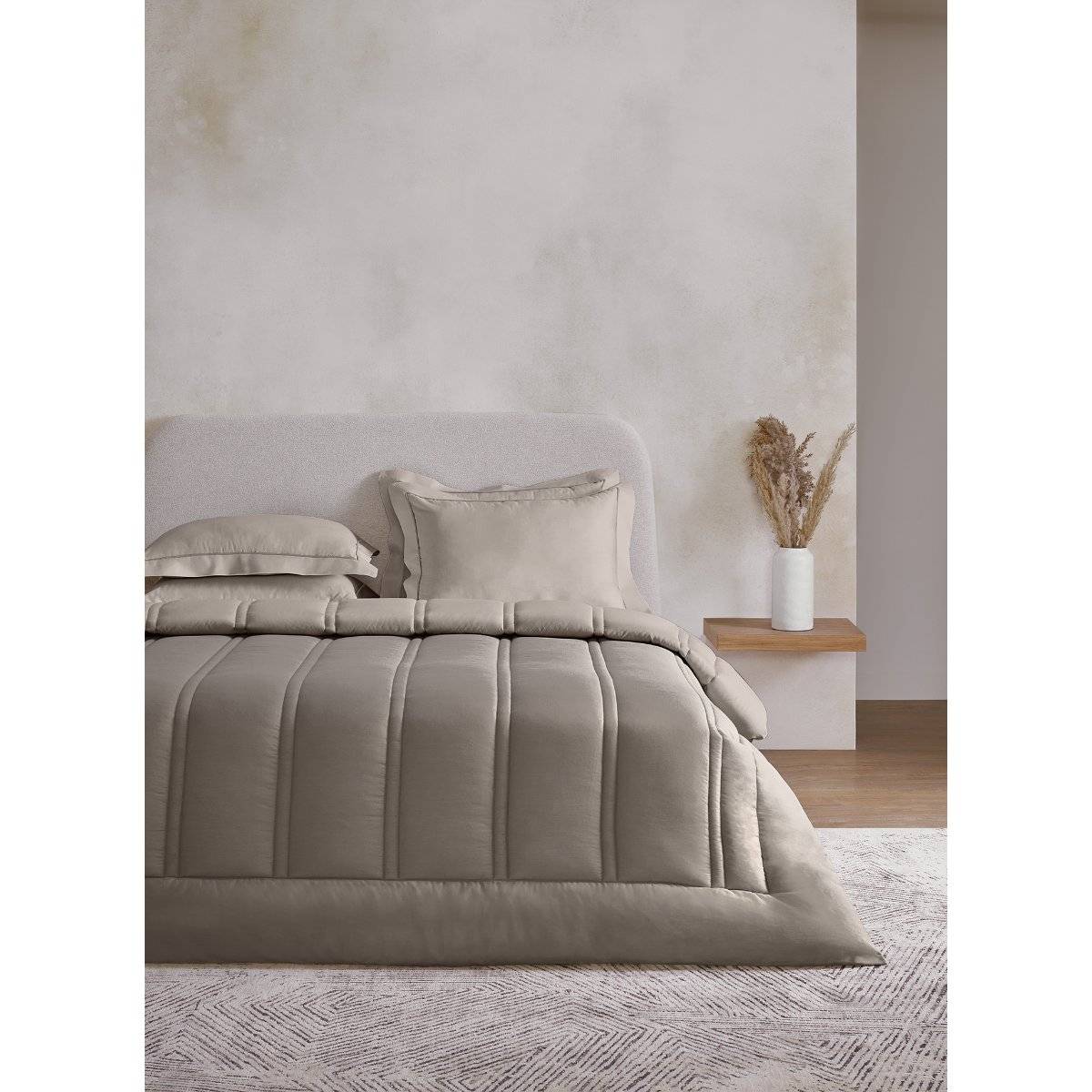 SANSAAR A D'DECOR BRAND LIVE CONSCIOUSLY Falcon Pumice Stone Double Comforter Bedding Set Queen