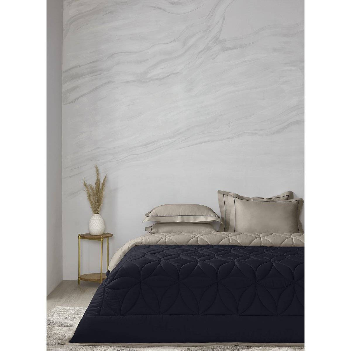 SANSAAR A D'DECOR BRAND LIVE CONSCIOUSLY Bella Caviar Falcon Double Comforter Bedding Set Queen