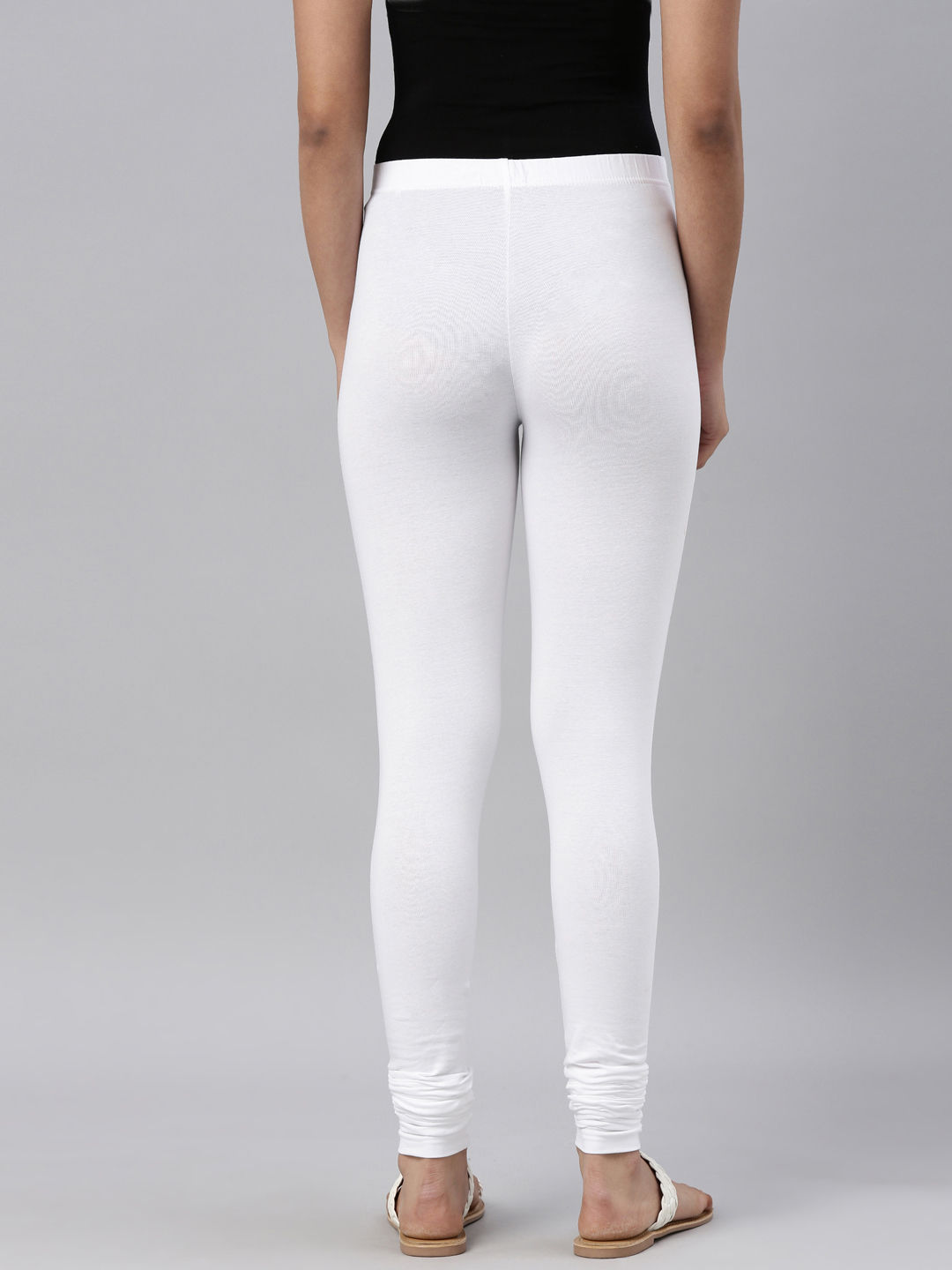 Go colors white leggings best sale