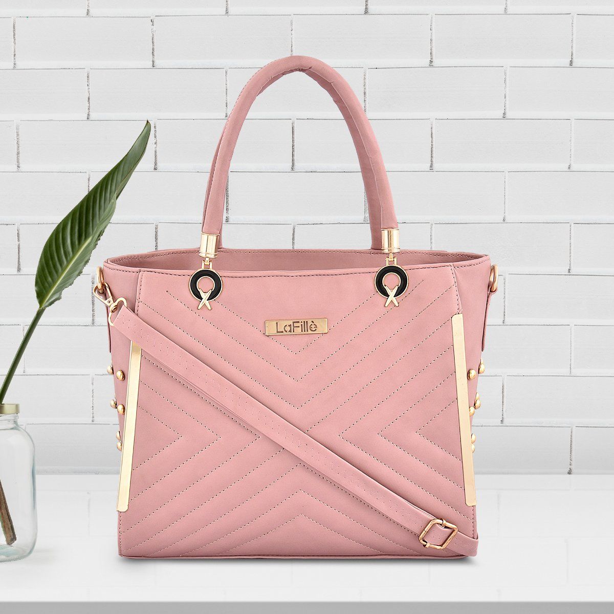 Buy Diana Korr Women Pink Hand-Held Bag DKH3006-6Pink) (M) Online