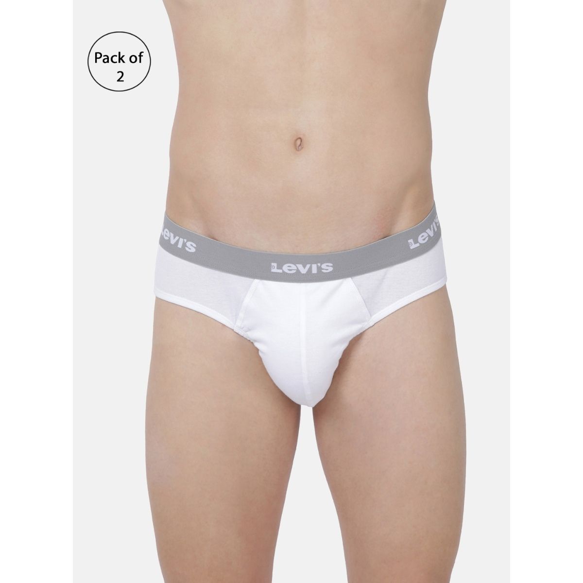 Levi's Men Cotton Solid Classic Briefs Snug Fit (pack Of 2) White: Buy  Levi's Men Cotton Solid Classic Briefs Snug Fit (pack Of 2) White Online at  Best Price in India | Nykaa