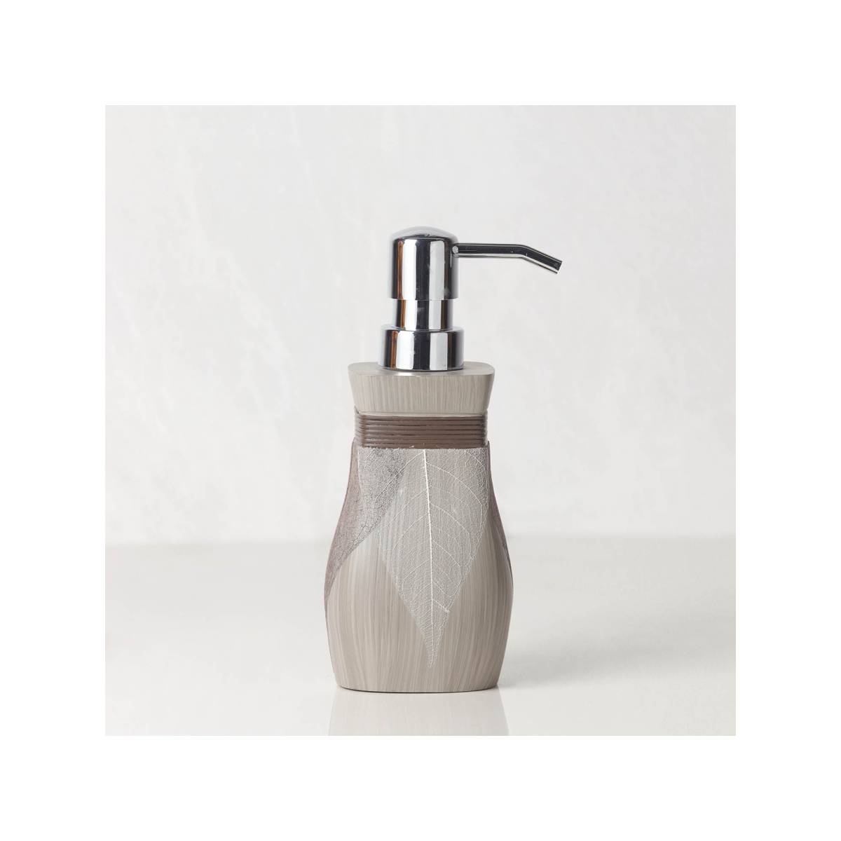 OBSESSIONS Polyresin Soap & Lotion Dispenser, Brown