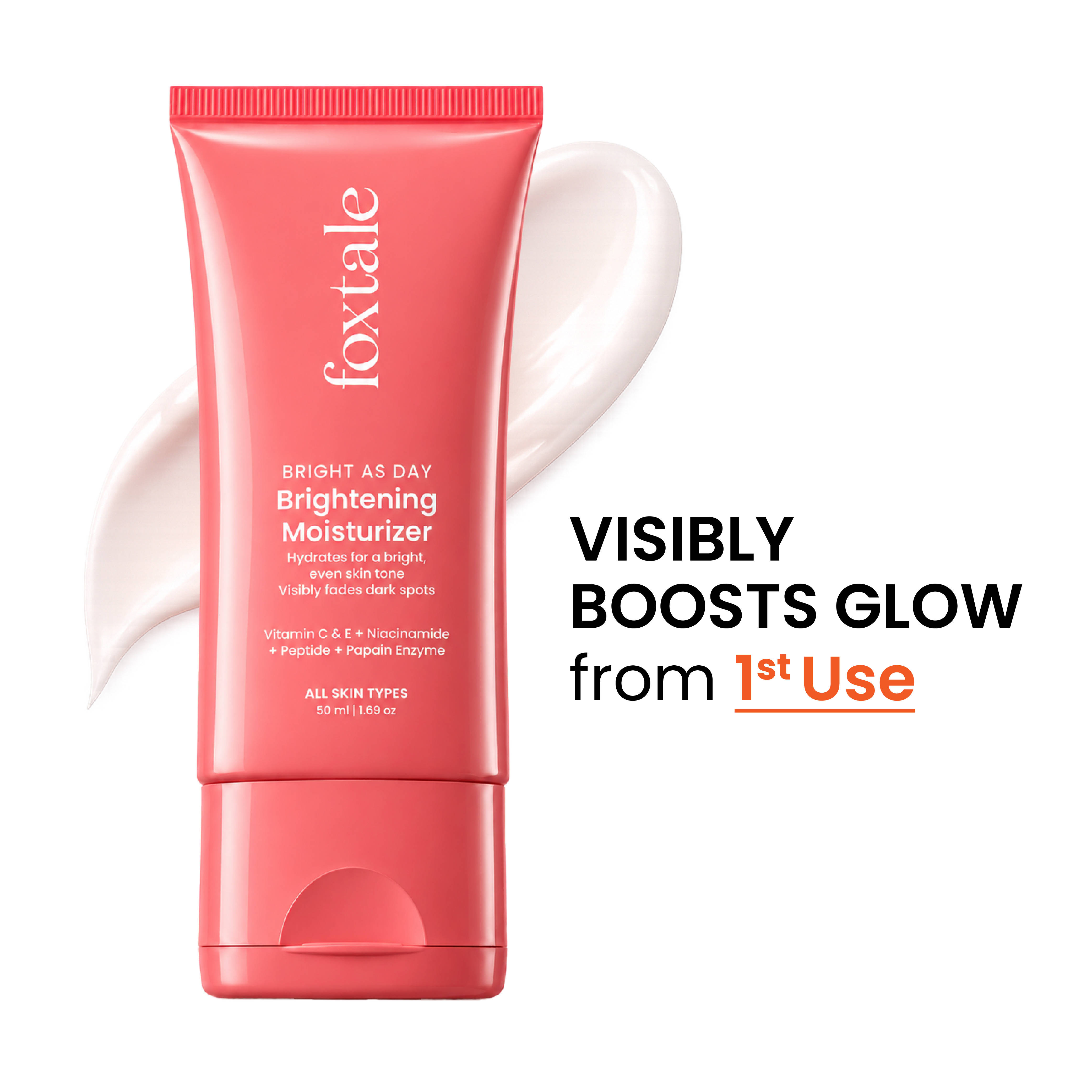 Buy Foxtale Brightening Moisturiser with Vitamin C & Niacinamide Online