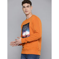 Men's Solid Orange Crew Neck Sweatshirt – Levis India Store
