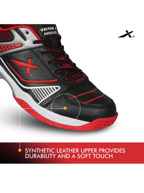 Vector X Marvel 3000 Non Marking Badminton Shoes Black Red
