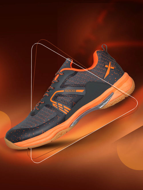 Vector X Spark 5000 Non Marking Badminton Shoes Orange Grey