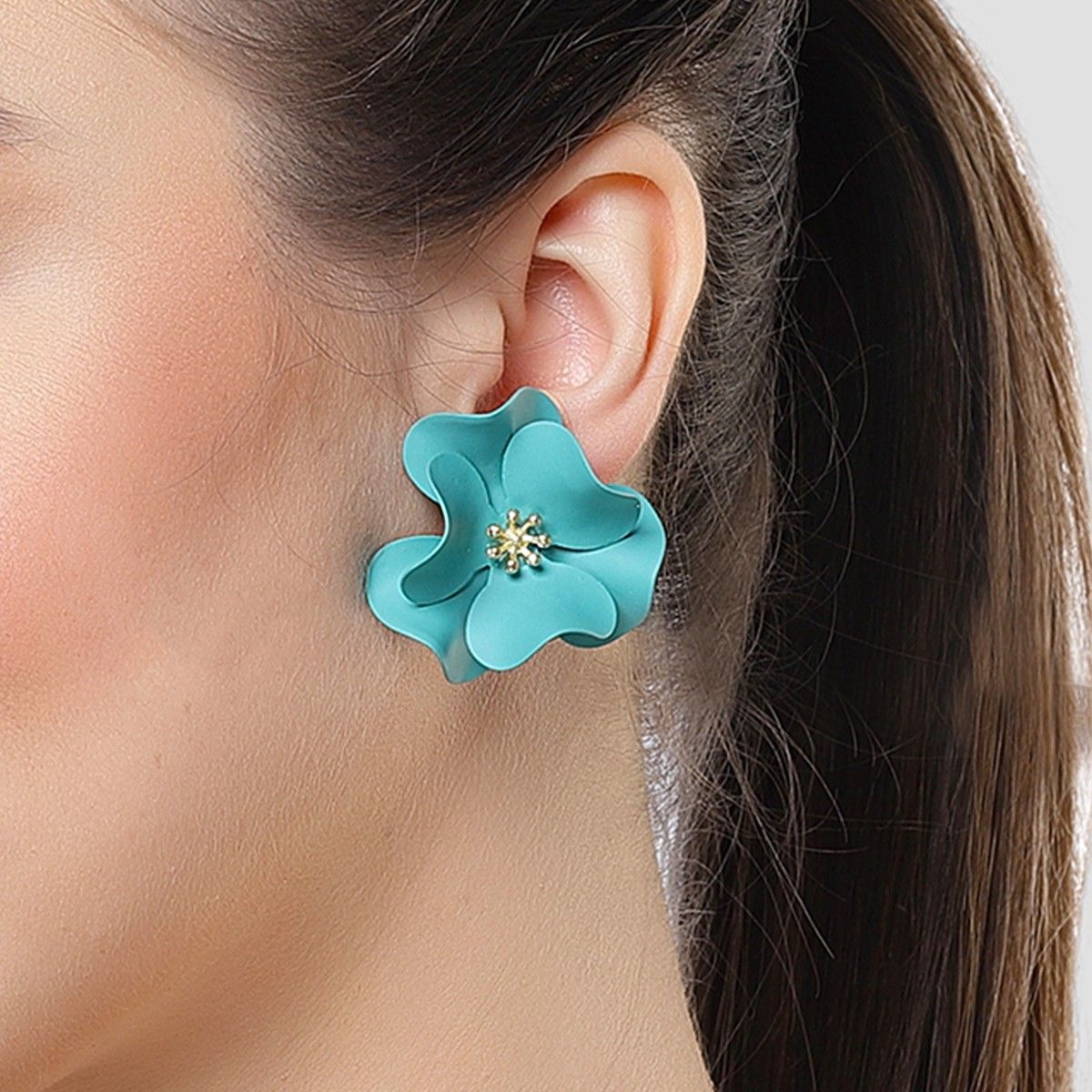 Buy Floral Design Stud Diamond Earrings  GRT Jewellers