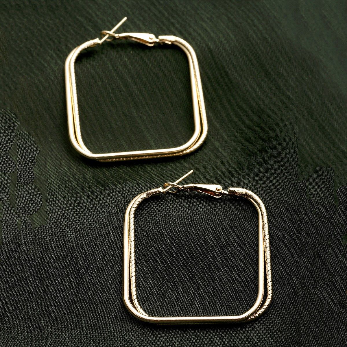 18ct Gold Plated Or Silver Mini Square Hoop Earrings By Hurleyburley   notonthehighstreetcom