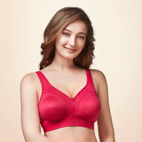 Trylo Cathrina Women Cotton Non-wired Soft Full Cup Bra - Pink