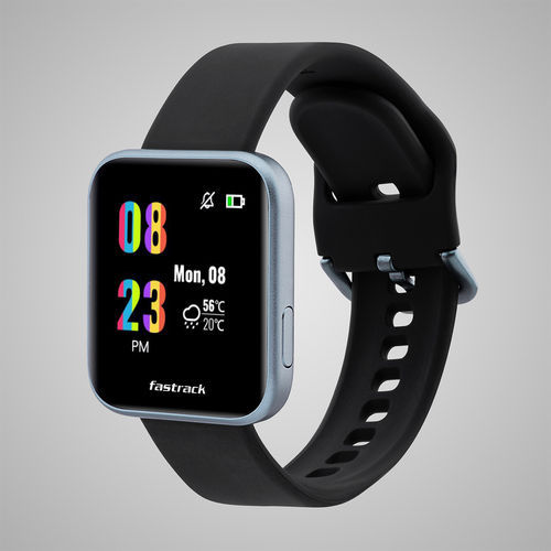 Buy Fastrack Reflex Smart Watch With Silicone Black Strap Online