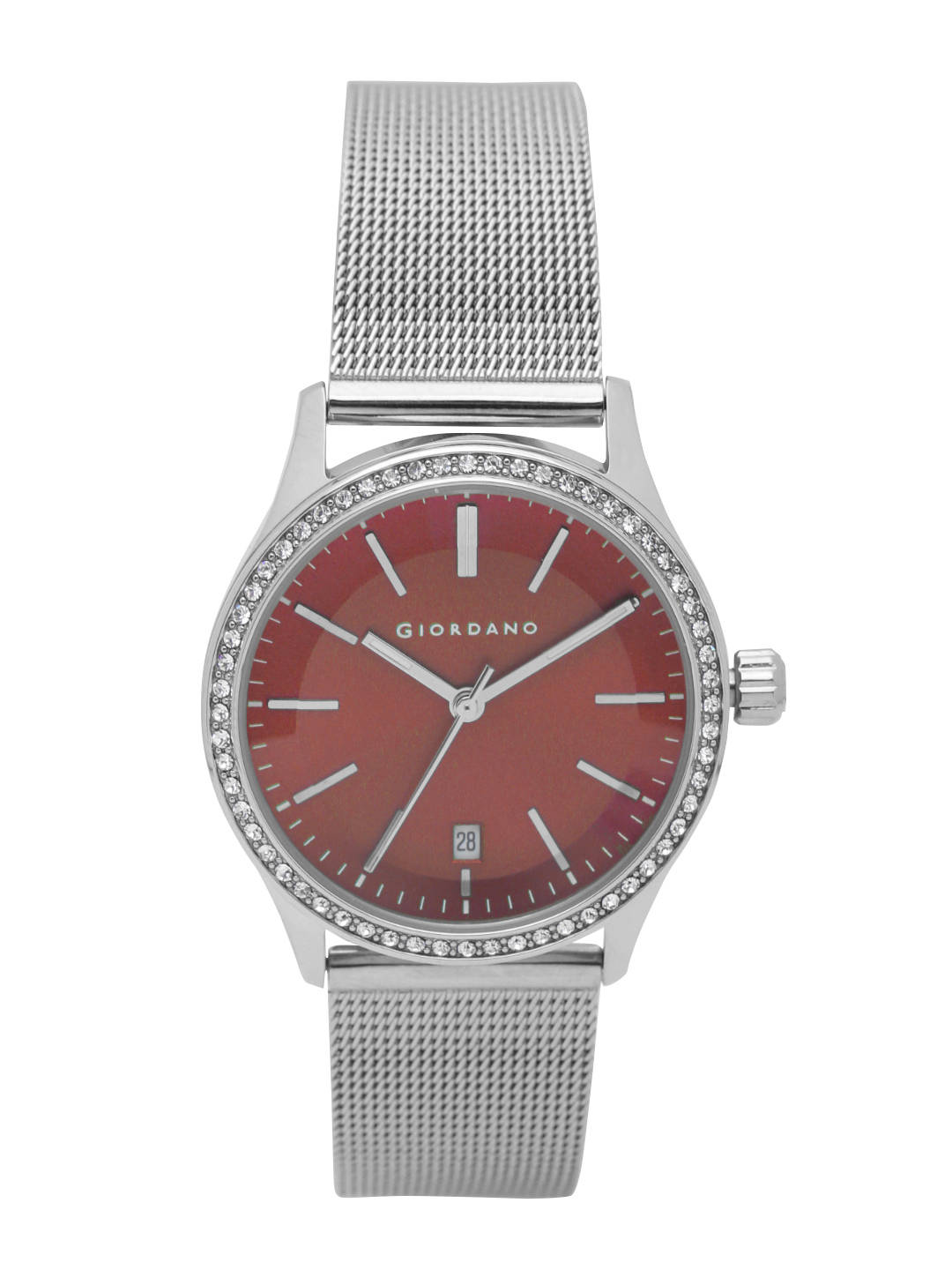 Giordano Analog Red Dial Women's Watch - 2847-22