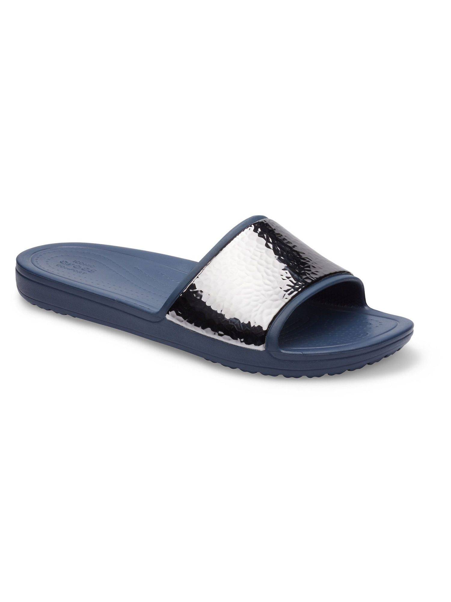 Women's crocs sloane hammered cheap metallic slide