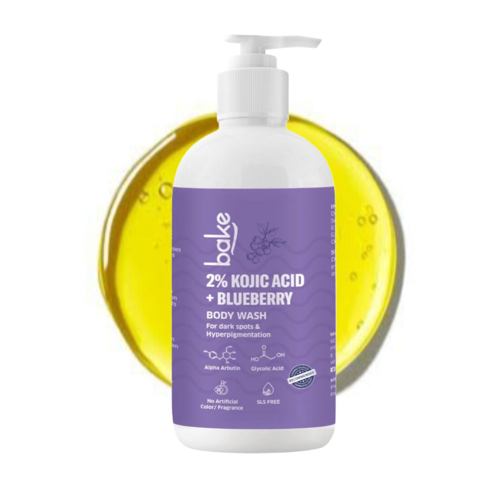 BAKE 2% Kojic Acid Body Wash With Glycolic Acid For Dark Spots, Pigmentation & Tan Removal