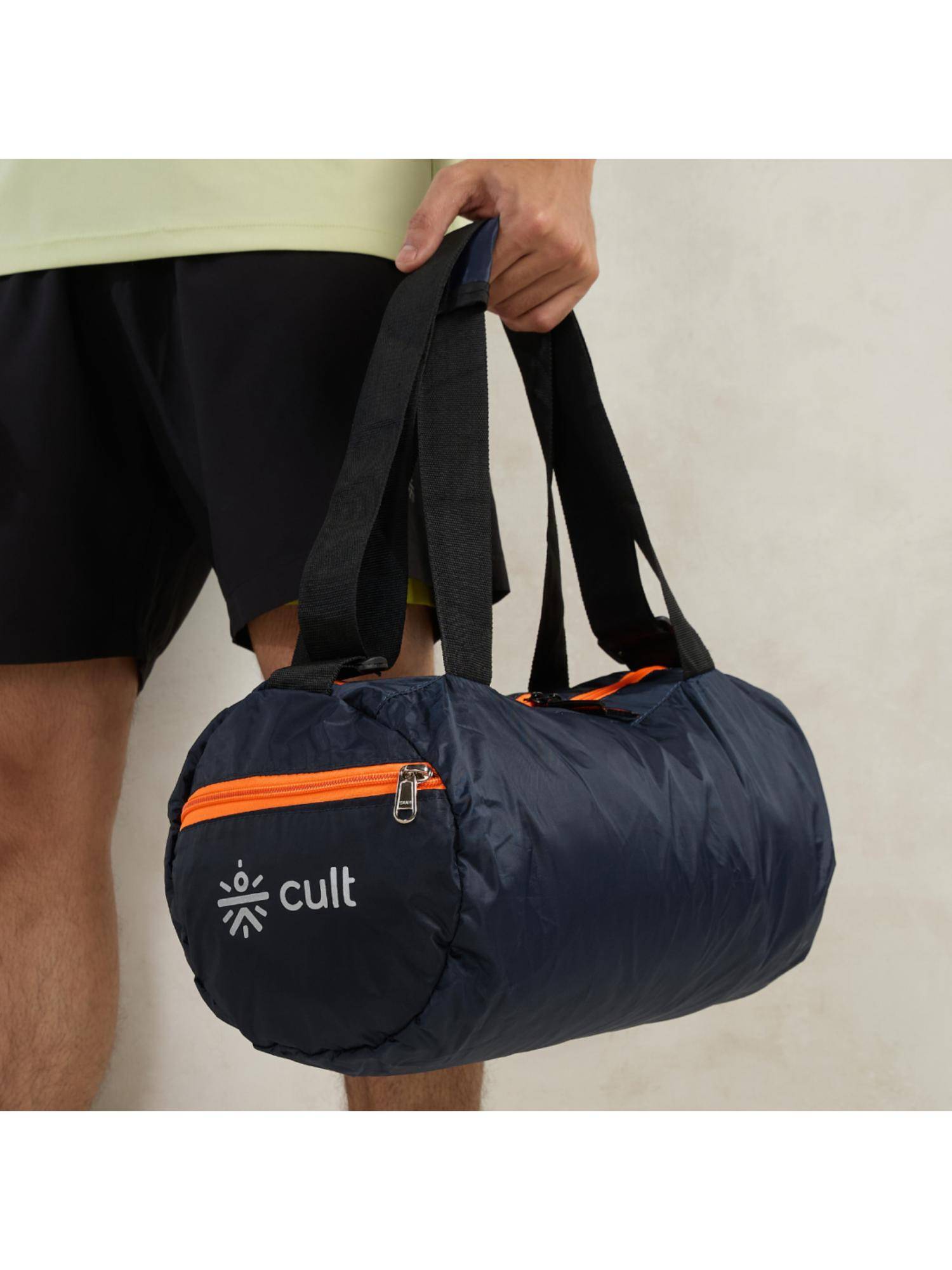 CULT Navy Blue Foldable Duffle Bag
