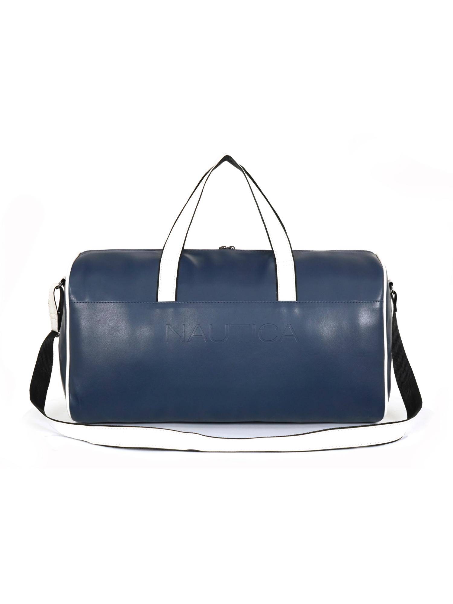 Nautica Unisex 25L PU Duffle Bag - Navy Blue