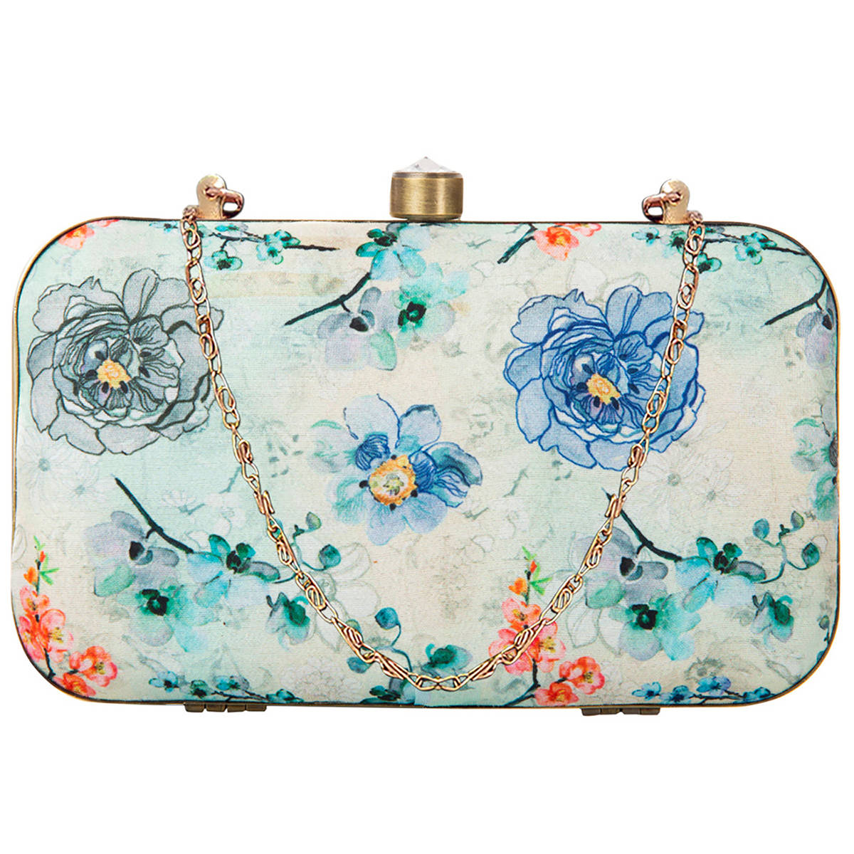 Parizaat By Shadab Khan Beige Zari Embellished Clutch
