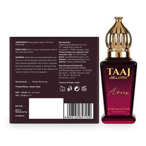 Buy Taaj By Bella Vita Ameer Attar Online