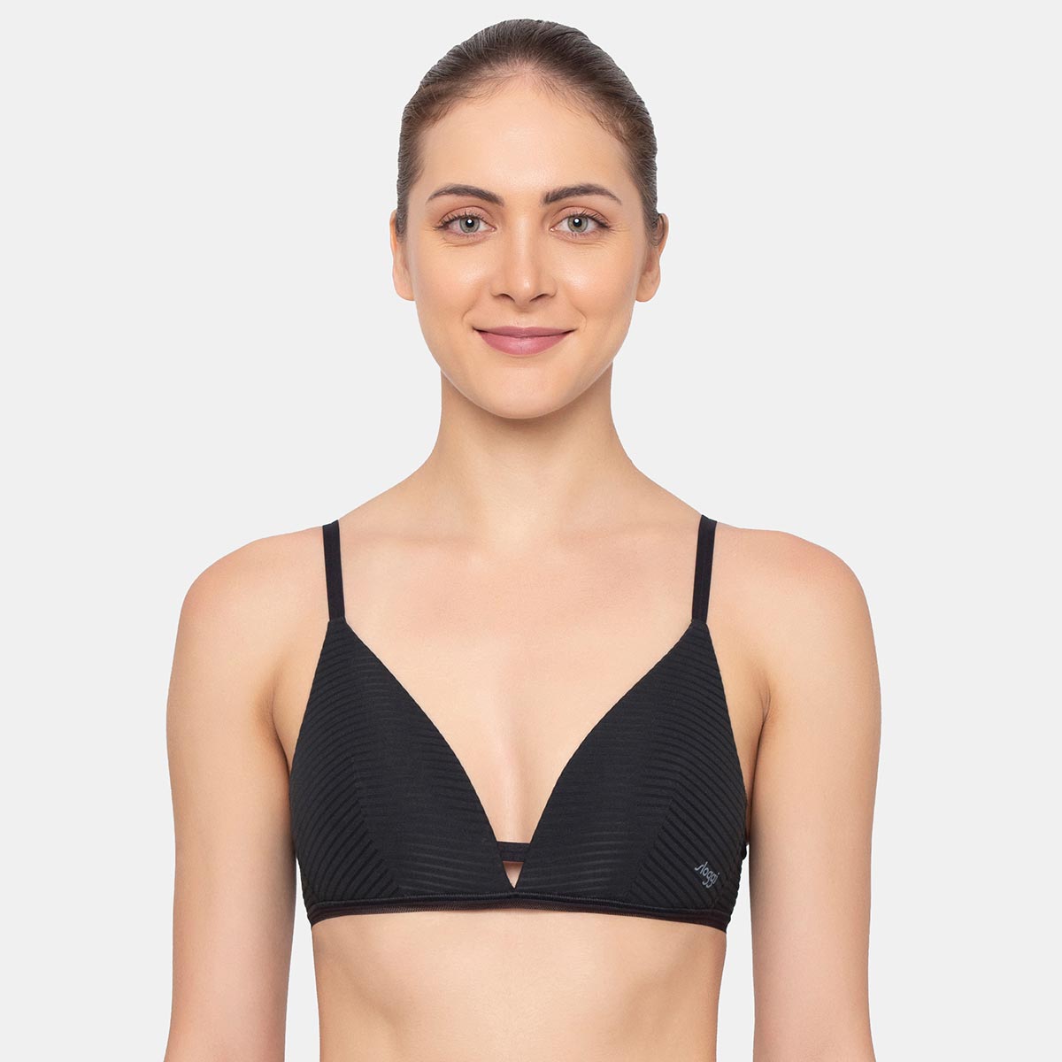 Sloggi Women Ever Fresh Plus Padded Non-Wired Bra-Black (S)