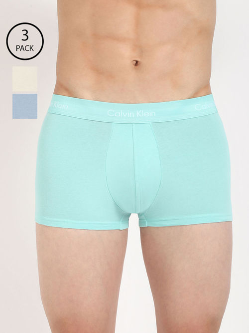 Buy Calvin Klein Multi-Color Low Rise Trunks (Pack of 3) Online