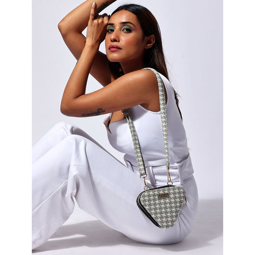 Modern Myth Trio Blue Houndstooth Mini Triangle Bag: Buy Modern Myth Trio  Blue Houndstooth Mini Triangle Bag Online at Best Price in India