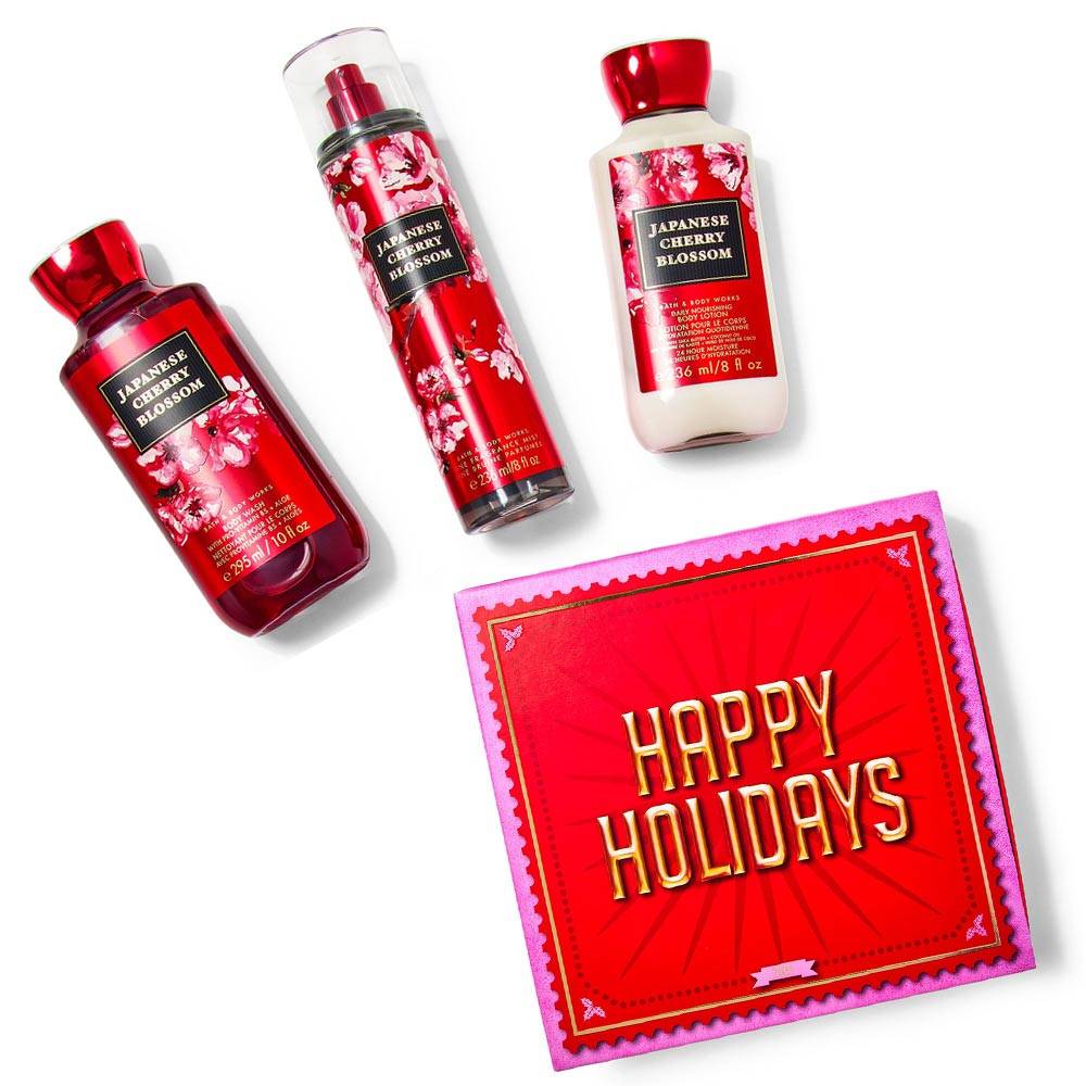 Buy Bath & Body Works Japanese Cherry Blossom Holiday Gift Set Online
