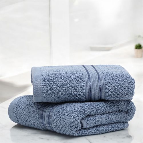 Linen Towels Buy Cotton Bath Towels Online Buy LANE LINEN Dusk Blue 100%  Cotton Hand Towels (Pack Of 2) Online