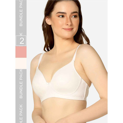 Buy Curvy Love Plus Size Soft Padded Everyday Comfort Bra (Pack of 2) Online