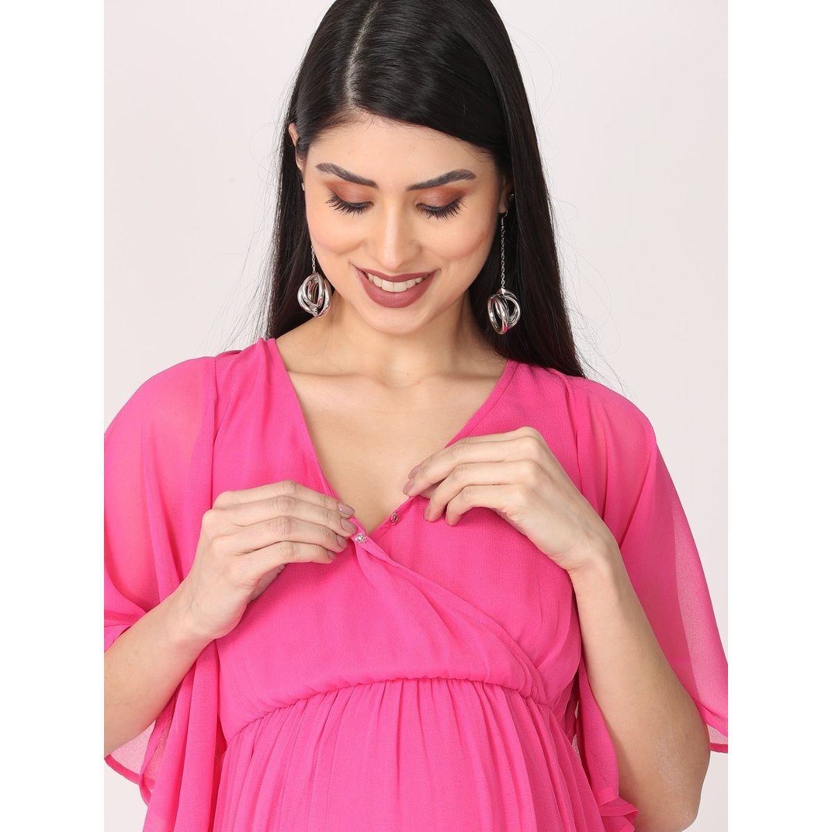 Buy The Mom Store Roselette Maternity And Nursing Dress Online